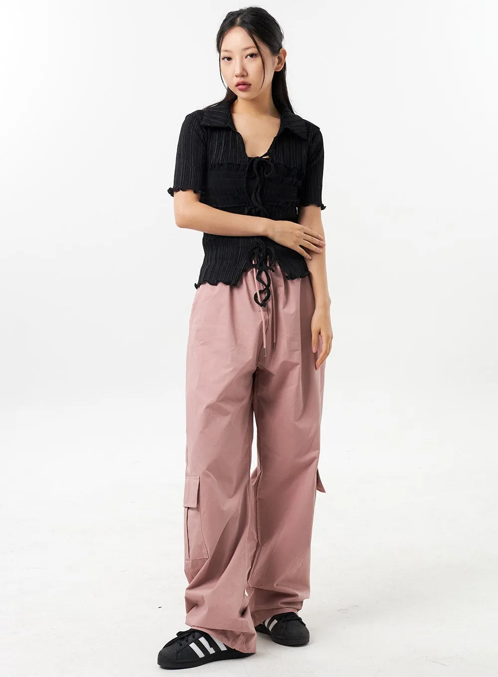 Wide Cargo Track Pants CU305