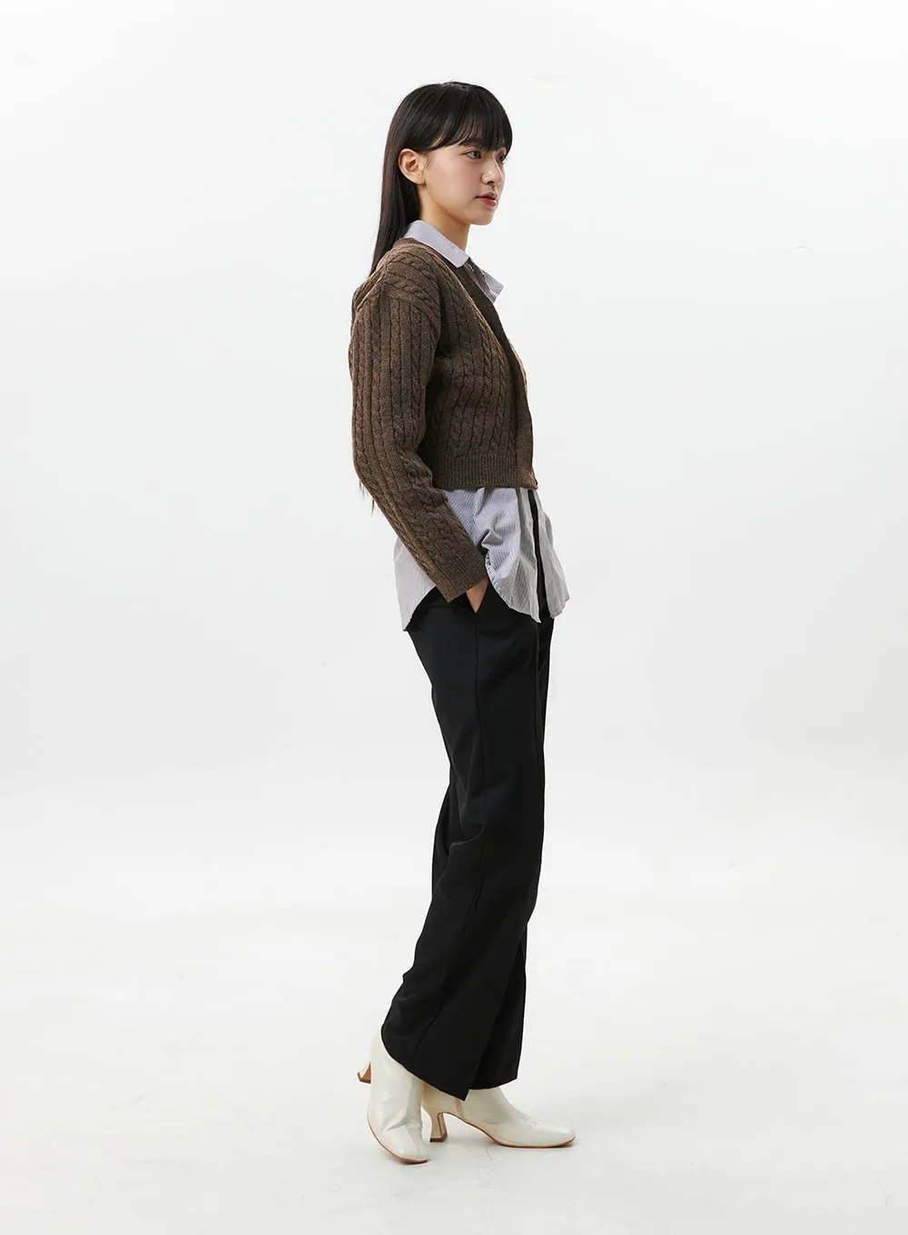 Wide Fit Cotton Pants OS309