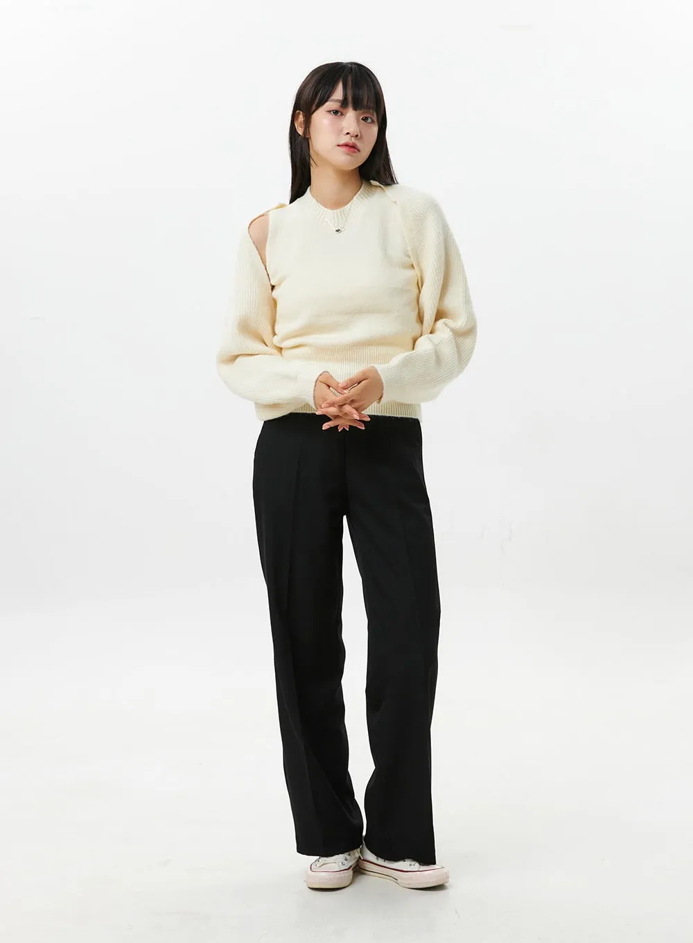 Wide Fit Cotton Pants OS309