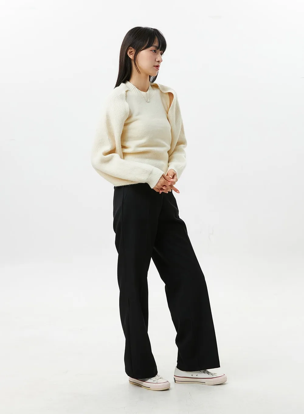 Wide Fit Cotton Pants OS309